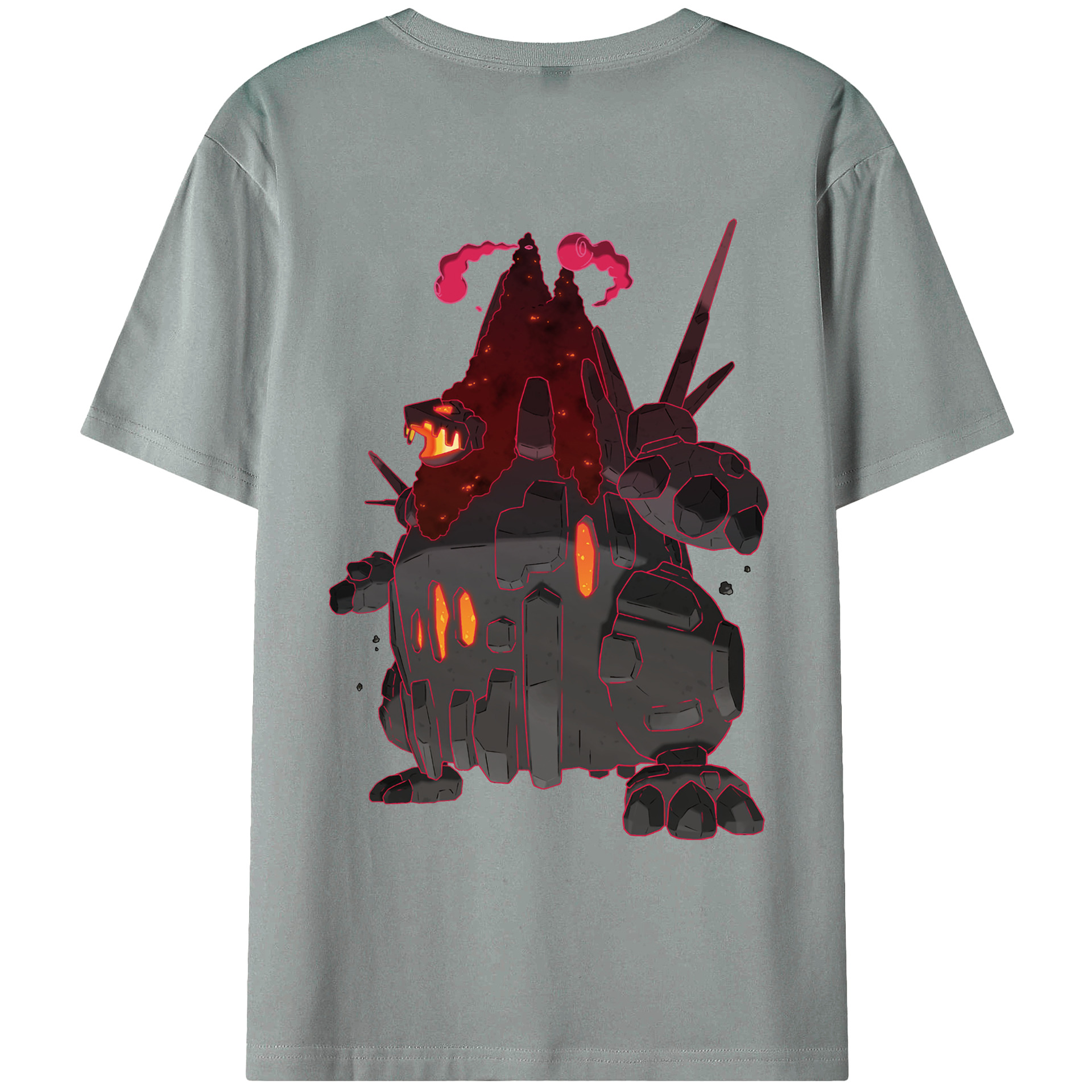 （画像用） ポケットモンスター Pokémon 綿100％ メンズ半袖Tシャツ（バックプリント） 通気性